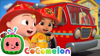 Wheels on the Fire Truck Song | CoComelon Nursery Rhymes \& Kids Songs