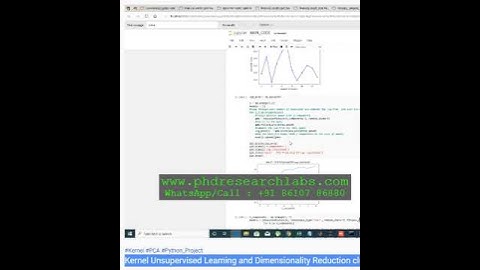 Kernel Unsupervised Learning and Dimensionality Reduction clustering PYTHON PROJECT