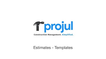 Estimates - Templates