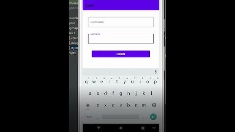 how to make login page in android studio using material design library