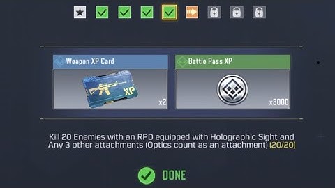 Elite Marksman | Kill 20 Enemies with RPD Equipped with Holographic sight and 3 other Attachments