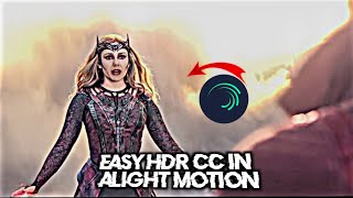 ALIGHT MOTION HDR CC Tutorial || HDR For Edits Tutorial || Madrow Editz