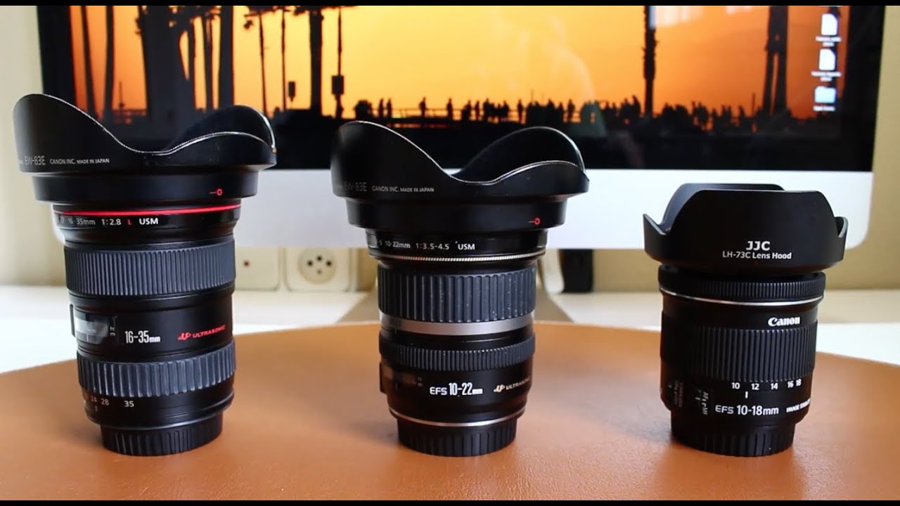 Canon EF-S 10-18mm vs 10-22mm vs EF 16-35mm Comparativa gran angulares - Yo...