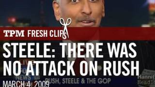 RNC Chair Michael Steele: "There Was No Attack on Rush" Wealth