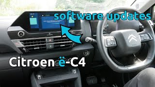 How to update the software (operating system & navigation) in a 2021 Citroen e-C4 screenshot 3