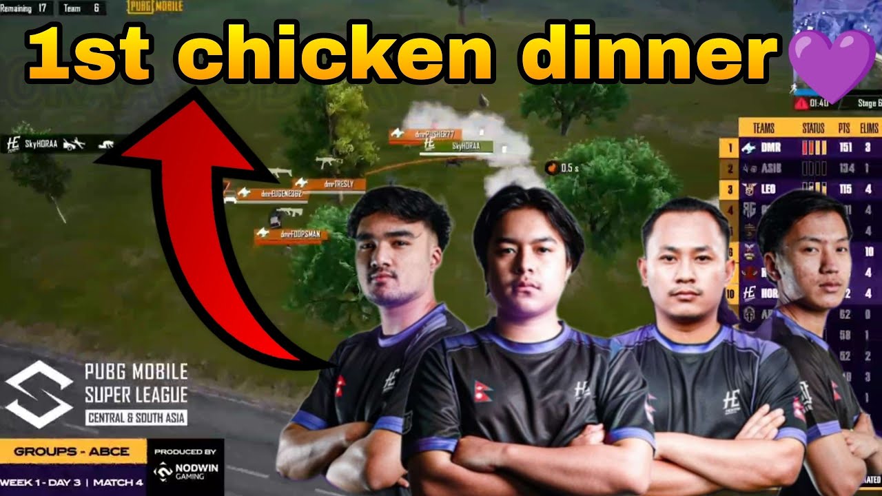Horaa Esports 12 kill chicken dinner🔥| 2024 PMSL CSA W1D3 | Fall | Strategies in Motion