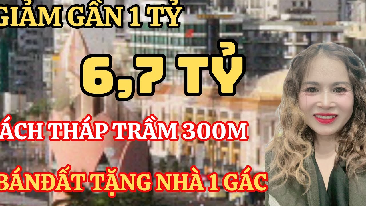 Nhà phố nha trang GIẢM GẦN 1 TỶ   Bán căn nhà  cachs tháp trầm 300 m