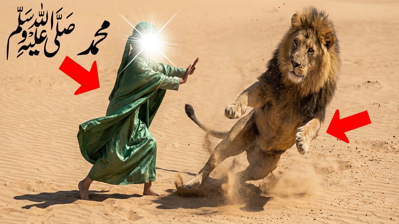 Hazrat Muhammad ﷺ Or Sher 🦁 Ka Waqia | Islamic Stories Makkah Madina Saudi Arabia Story Hindi Urdu