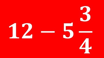 How to subtract mixed fraction from a whole number | Subtracting mixed number from a whole number