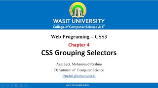 5 CSS Grouping Selectors