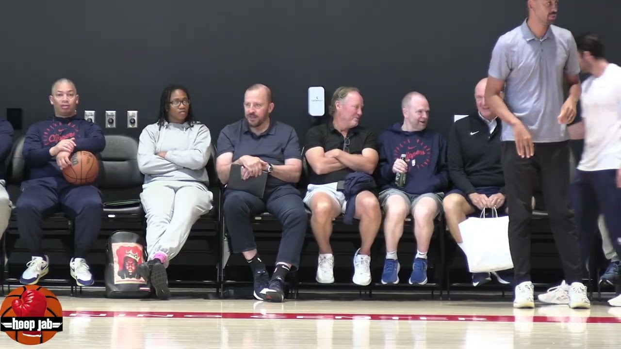 Steve Ballmer, Ty Lue, Thibbs & Mike Budenholzer At Day 1 Of Clippers Training Camp. HoopJab NBA