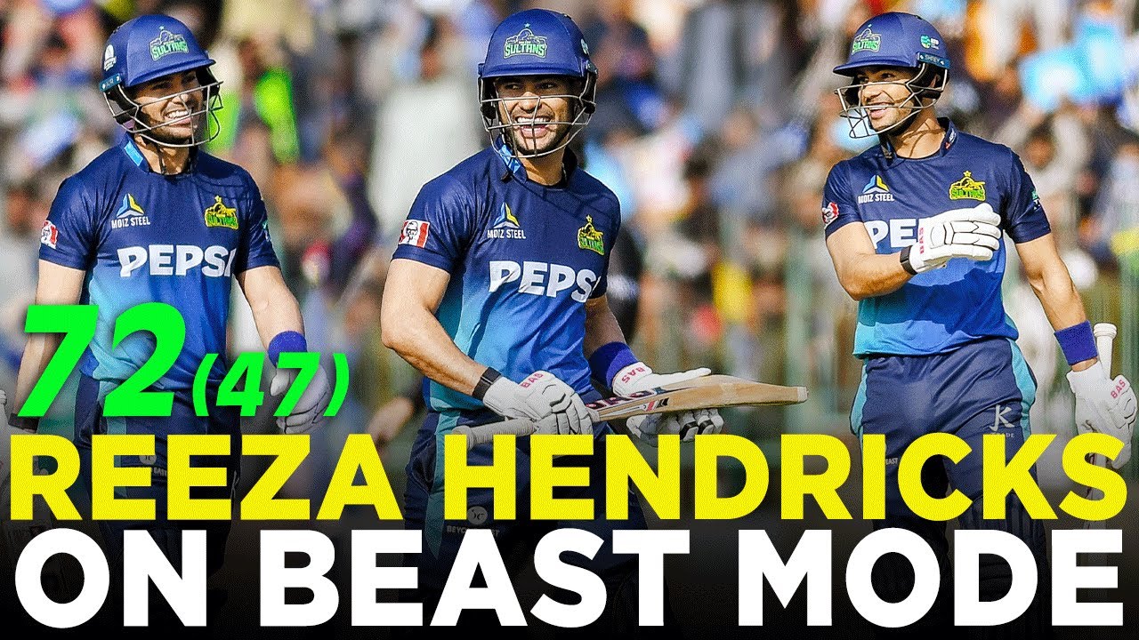 Reeza Hendricks Superb Batting | Multan Sultans vs Quetta Gladiators | Match 11 | HBL PSL 9 | M2A1A