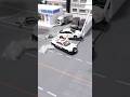 危険運転のドライバーを現行犯逮捕するパトカー #shorts #stopmotion