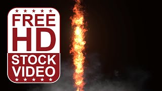 Free Stock Videos - fire burning with flames coming from cloud bottom side 3D animation