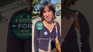 85% of young voters can be moved to #vote based on climate issues.