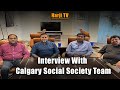 Calgary social society team interview with harji tv