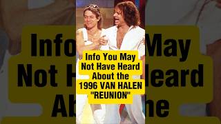 Lost Info on 1996 Van Halen Reunion with David Lee Roth #eddievanhalen #vanhalen #davidleeroth