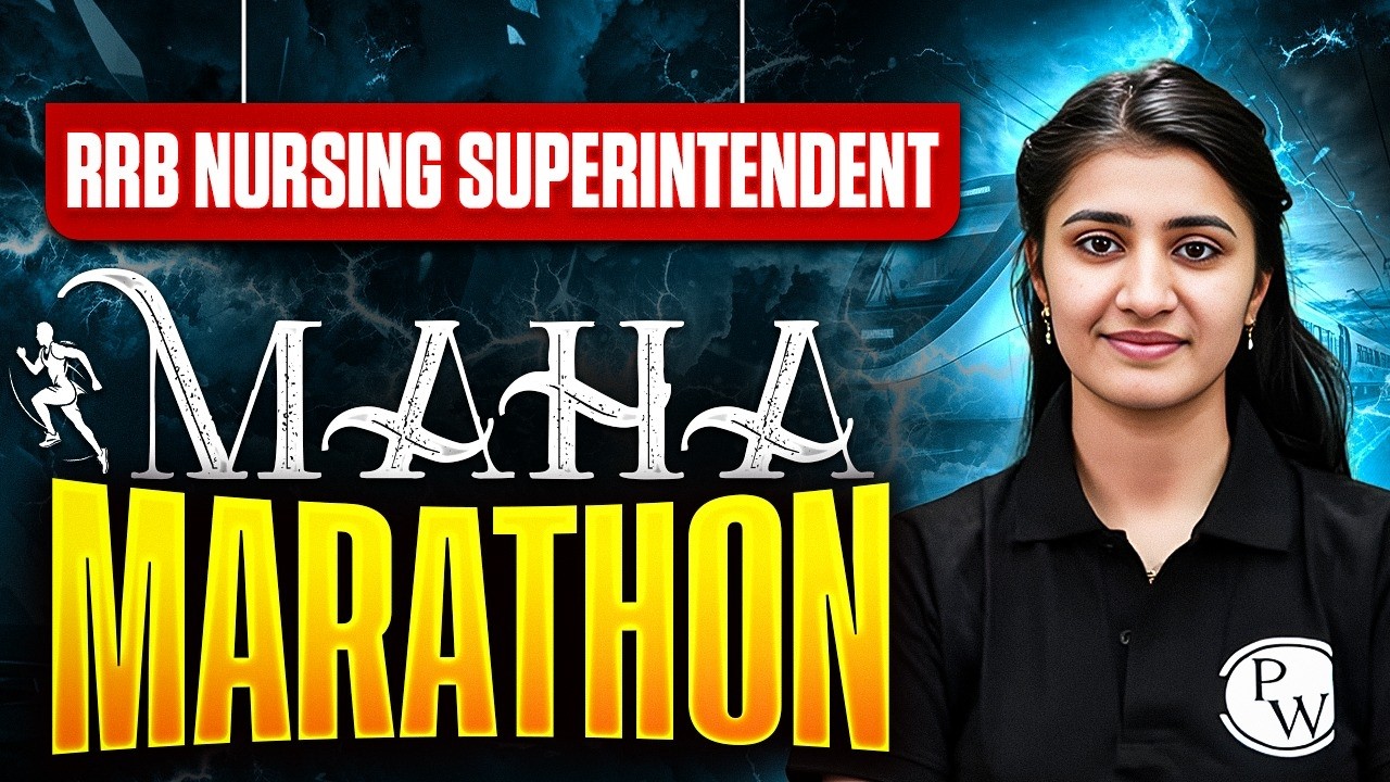 RRB Nursing Superintendent Mahamarathon  | RRB Staff Nurse Maha Revision Class | RRB Nursing Officer