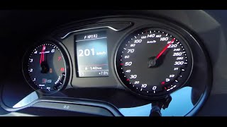 0-242 km/h: 2016 Audi RS3 Sportback 2.5 TFSI Acceleration Autobahn