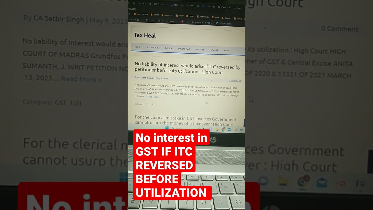 NO INTEREST IN GST NEEDS TO BE PAID 