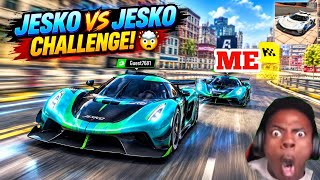 Koenigsegg Jesko vs Koenigsegg Jesko challenge in Multiplayer.! |🤯| Extreme Car Driving Simulator 🔥 screenshot 2
