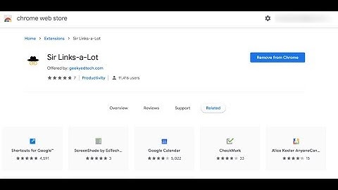 Sir Links A Lot Google Chrome Extension