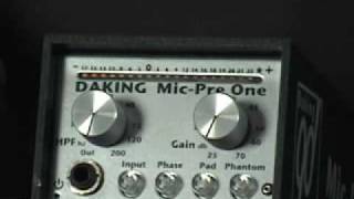 Daking Mic Pre One Single Channel Microphone Preamp @ FrontEndAudio.com