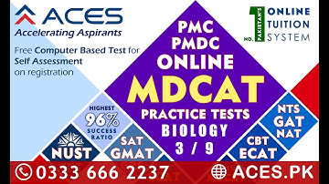 PMC MDCAT 2022 Biology Practice Test #3 with Solution [PMC - NEW Syllabus [June 27, 2022]