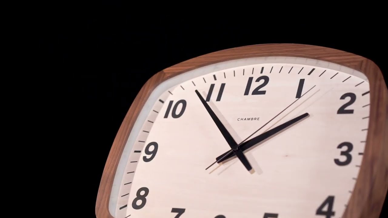 電波時計 R-SQUARE CLOCK【WALNUT】 | シャンブル【CHAMBRE】by