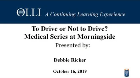 Medical Series: To Drive or Not To Drive