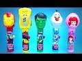 Lollipop POP UP!!! Marvel Iron Man Hulk Disney Cars Olaf Surprise Toys