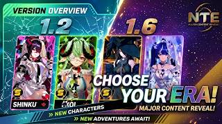 NTE Version 1.2 to 1.6 Banners - Shinku, Iroi, Nitsa & Upcoming Characters - Neverness to Everness