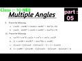05 Multiple angle - Trigonometry Class 10
