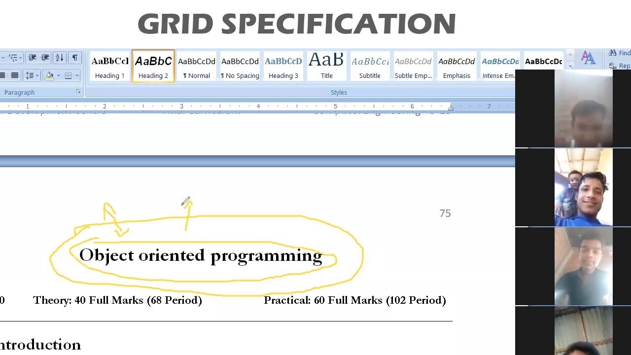 class first | specification grid | curriculum computer engineering 2072| mark distribution