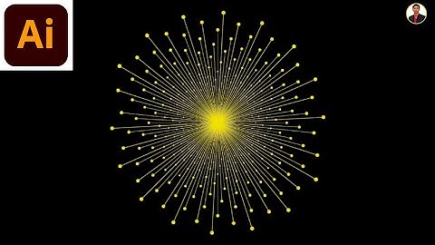 How to make Fireworks Design in Adobe Illustrator Easy Way | Kaysar Ahammad