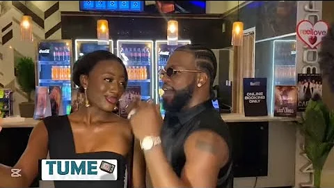 Moment with Brodashaggi at Premier of Labake Olododo with Funke Akindele Iyabo Ojo