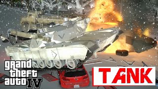 GTA 4 Tank Rampage in winter New York