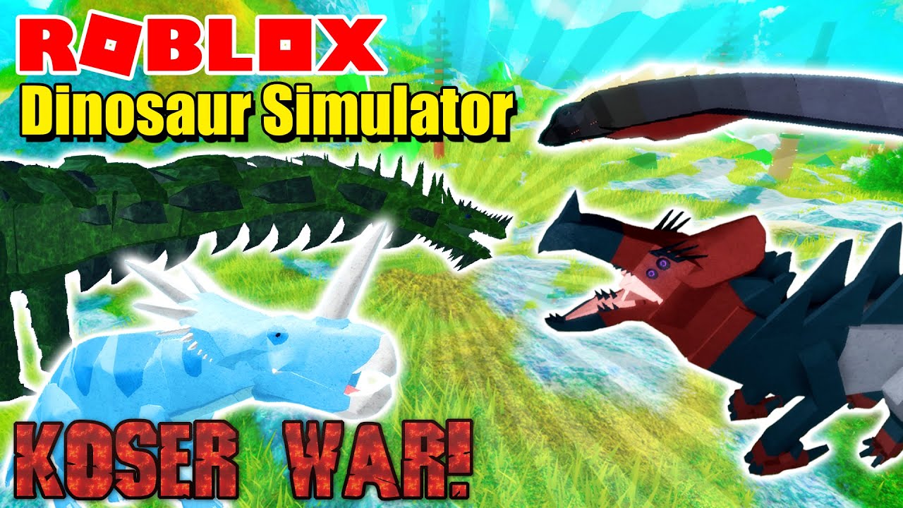 Roblox Dinosaur Simulator War Against Kosers Youtube - roblox dinosaur simulator kaiju quetzalcoatlus code roblox