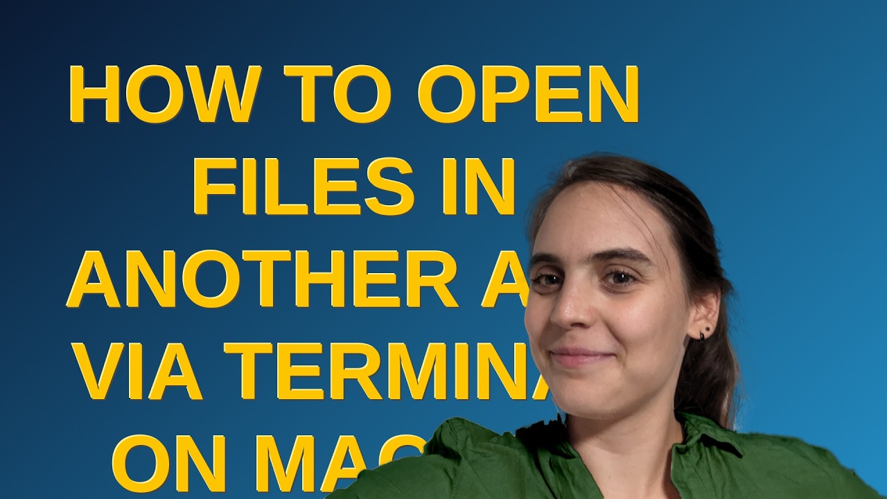 Apple: How to open files in another app via Terminal on macOS? - YouTube