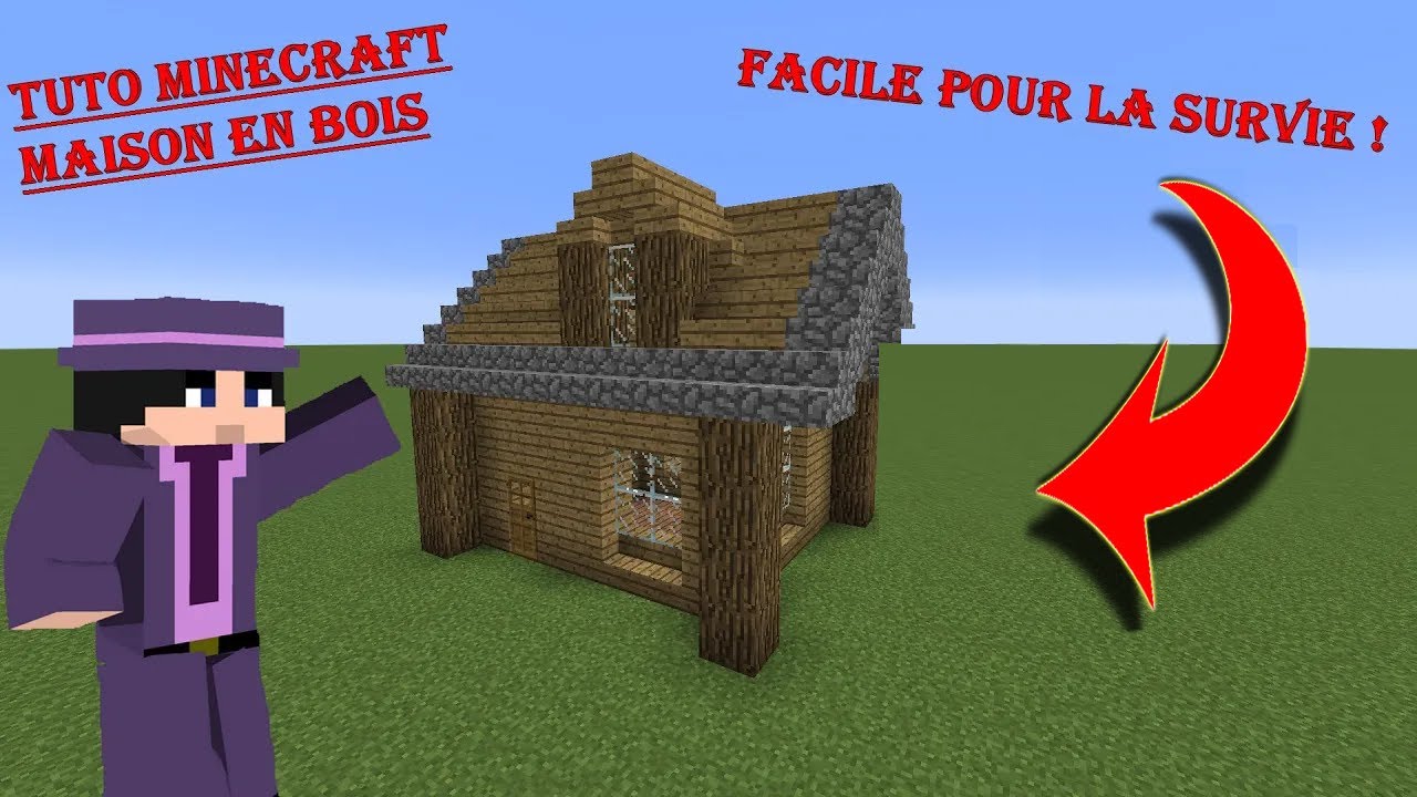 [TUTO] Comment faire une MAISON EN BOIS facile à faire en survie