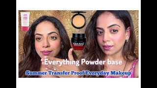 Summer sweat proof Every day makeup using only powder products | Sandhya Raj