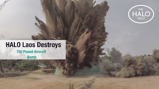 Halo Laos Destroys 750pound Aircraft Bomb