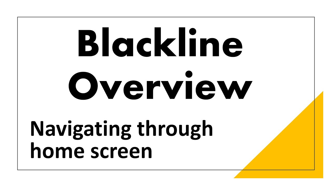 Blackline Overview, Modules