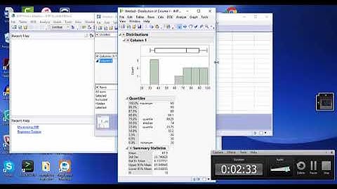 JMP Descriptive Statistics
