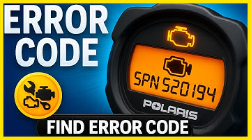 How To Find Your Check Engine Error Code On Polaris Sportsman