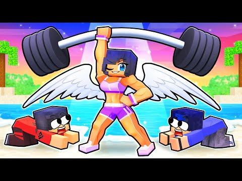 Playing as a WORKOUT GODDESS in Minecraft!