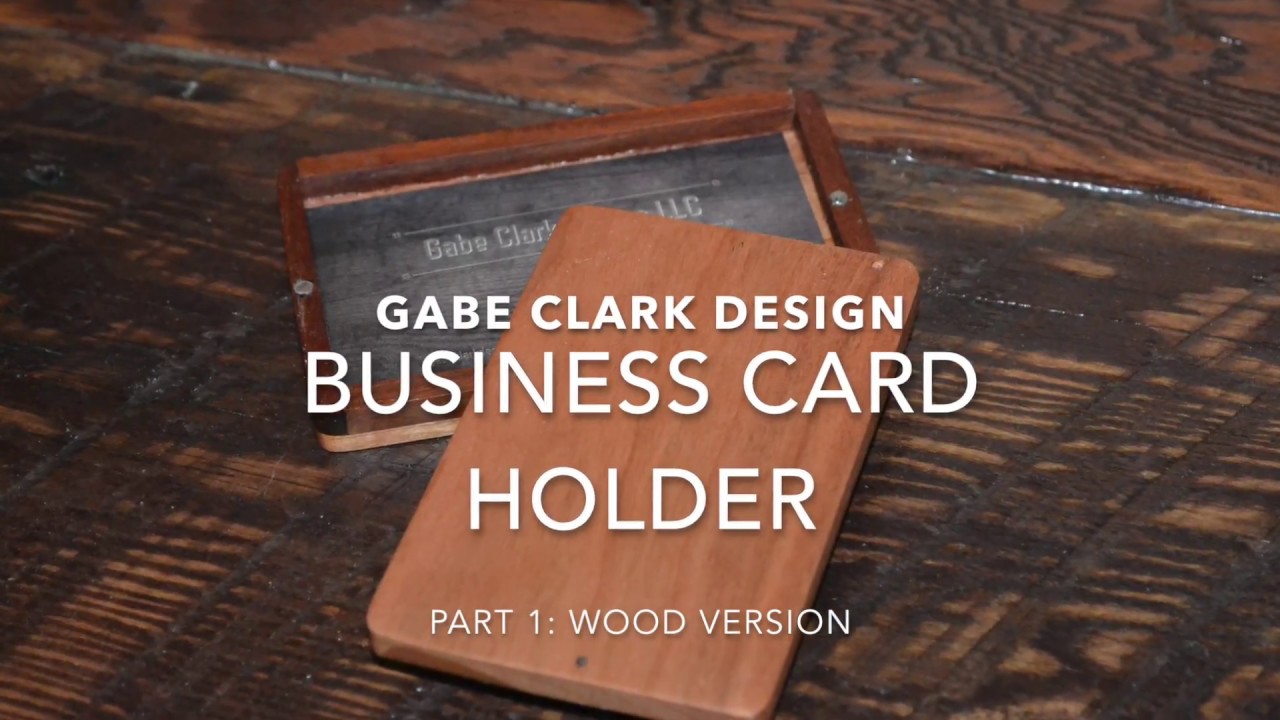 Wooden Business Card Holder