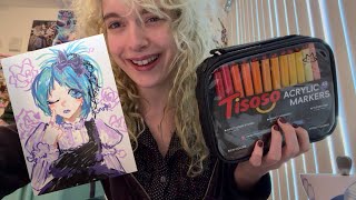 SOLD MY SOUL TO TRY TISOSO MARKERS? Draw with me/Hang out