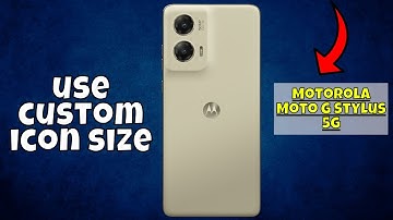 Motorola Moto G Stylus 5g Customize icon Style || Change icon size || How to use custom icon size