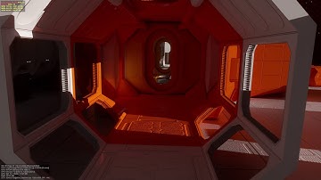 FAST PROTOTYPE :Unity 3D Colorfull LightMap FPS space scene  (no Texture)